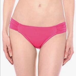 NWT La‎ Blanca Shirred Side Bikini Bottom